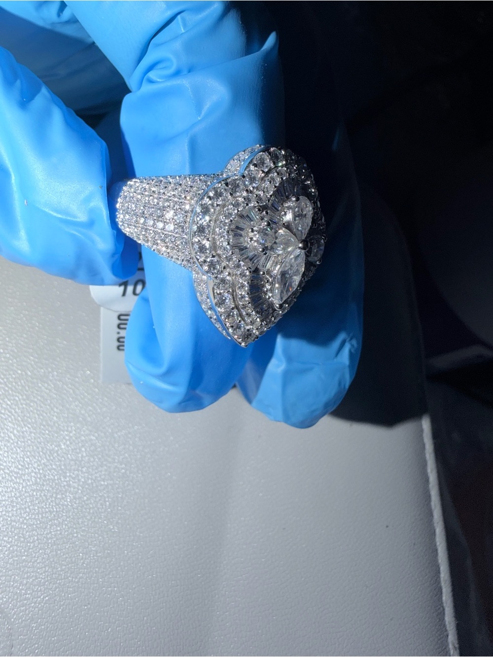 925 starling SILVER MOISSANITE ring - Picture 10 of 10